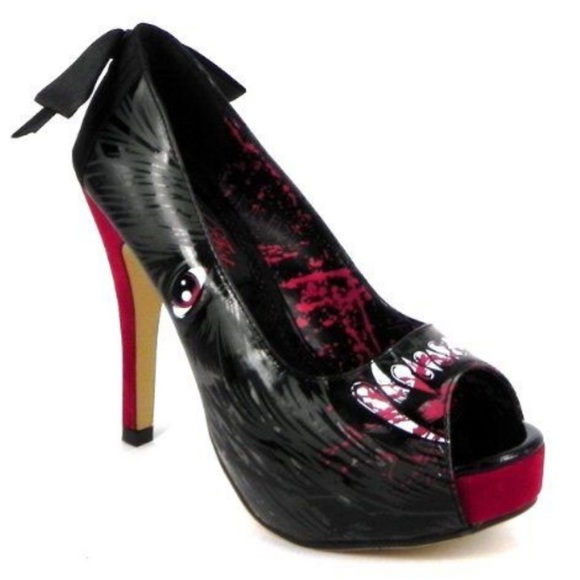 Iron Fist Shoes - Iron Fist Wolfbeater Peep Toe Stilettos
